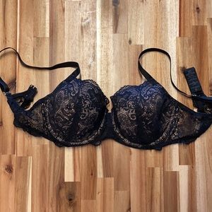 34D 1/2 — “24/7 balconette black lace bra)